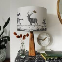 stag Night - Medium Drum Lampshade - thumbnail 2