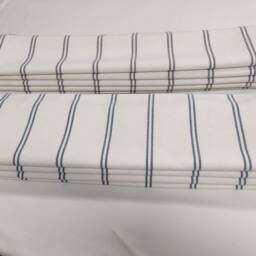 Grey Sacking Stripe Roman Blind Fabric Sample , Hand Finished, 88cm W X 145cm Drop - thumbnail 3