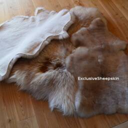 Naturai Sheepskin With Small Defects 100% Under The Cat's Dog, Schaffell, Hygge - thumbnail 2