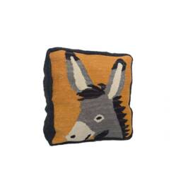 Woven Throw Pillow - Ready To Ship Craftswomanship 100% Wool Handmade On A Loom Natural Product Washable Studio Potato - thumbnail 3