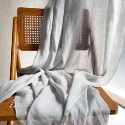 Linen Muslin Curtain For Bedroom, Washed Drapery, Custom Size, Drapes - 1 Pcs - thumbnail 2