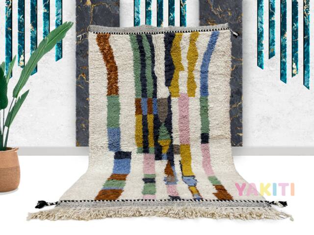 Soft Moroccan Rug- Authentic Handmade Genuine Wool Rug - Made To Order- Berber Style- Beni Ourain Shag Area Rug- Fast Shipping Dhl - image 1