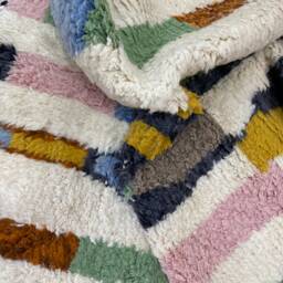 Soft Moroccan Rug- Authentic Handmade Genuine Wool Rug - Made To Order- Berber Style- Beni Ourain Shag Area Rug- Fast Shipping Dhl - thumbnail 4