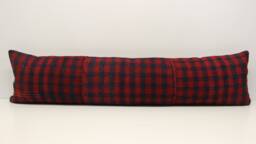 Handmade King Size Kilim Pillow Cover, Turkish Oriental Lumbar 12x48 - thumbnail 1