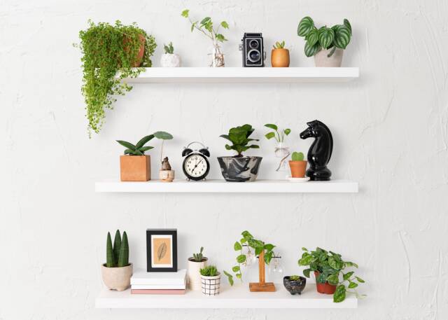 Modern White Floating Shelf, Custom Size Shelf With Bracket, Wood For Kitchen Bathroom, Gift Home - image 1