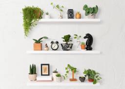 Modern White Floating Shelf, Custom Size Shelf With Bracket, Wood For Kitchen Bathroom, Gift Home - thumbnail 1