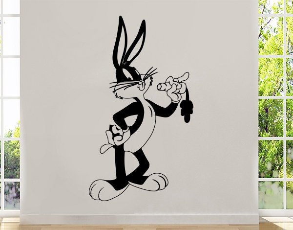 Bunny Wall Decal Vinyl Sticker Nursery Decor Home Design Kids Room Art Poster Sign Stencil Mural Lt3 - image 1