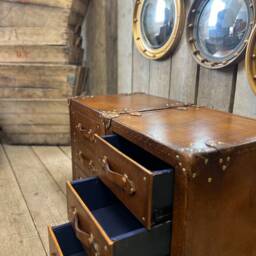 Hand Dyed Luxury Leather Bedroom Furniture Draw Set - thumbnail 3