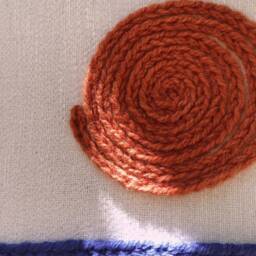 Hand Woven Wall Hanging, Set Of 2 Framed Tapestry Duo Diptych Textile Art - thumbnail 3