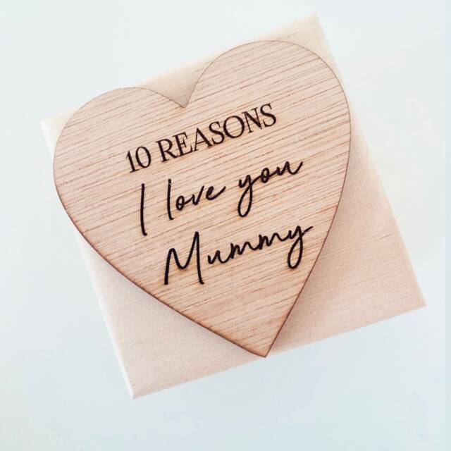 10 Reasons Why I Love You Gift For Mummy, Mothers Day, Birthday Gift Idea For Parents, Present Mam, Nanny Nana Gran Christmas Present - image 1