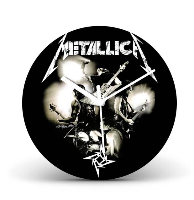 Metalica Music Vinyl Record Wall Clock Home Decor Modern Christmas Gift Unique Present