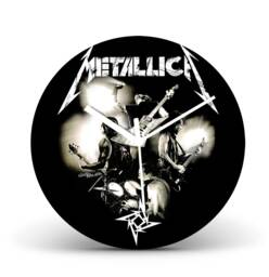 Metalica Music Vinyl Record Wall Clock Home Decor Modern Christmas Gift Unique Present
