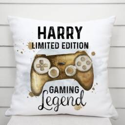 Personalised Kids Gaming Cushion, Personalized Gift For Girls Boys, Gaming Gift, Childrens Personalised Pillow - thumbnail 3