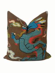 Magical Ming Schumacher Libertine Double Sided Cushion Cover Pillow Brown - thumbnail 1