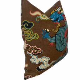 Magical Ming Schumacher Libertine Double Sided Cushion Cover Pillow Brown - thumbnail 2