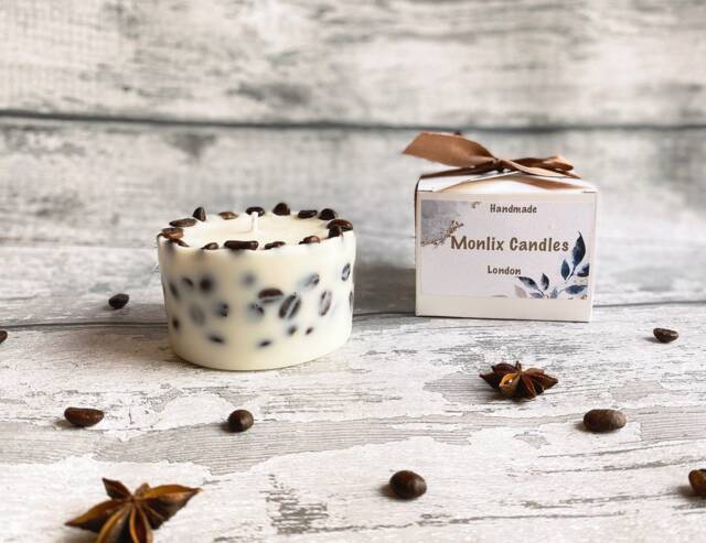 Large Scented Candles, Coffee Candle , Coffee Lover Gift , Candle For Men, Idea Women, Decor, Long Lasting Candle, Easter - image 1