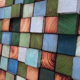 Reclaimed Wood Wall Art - Handmade Sound Diffuser - thumbnail 3