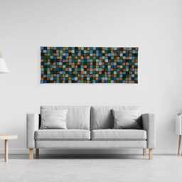 Reclaimed Wood Wall Art - Handmade Sound Diffuser - thumbnail 4