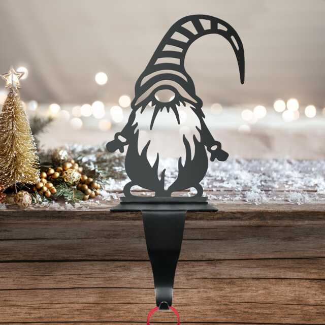 Gonk With Striped Hat Stocking Holder/ Christmas, Holidays, Xmas, Winter Holder, Christmas Decoration, Family, Children, Gift - image 1