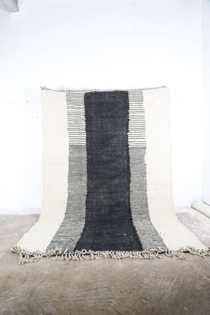 Handmade Boujad Kilim Rug Contemporary Moroccan Berber Wool Carpet - image 1