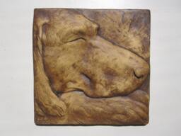 Sleeping Dog Art Tile
