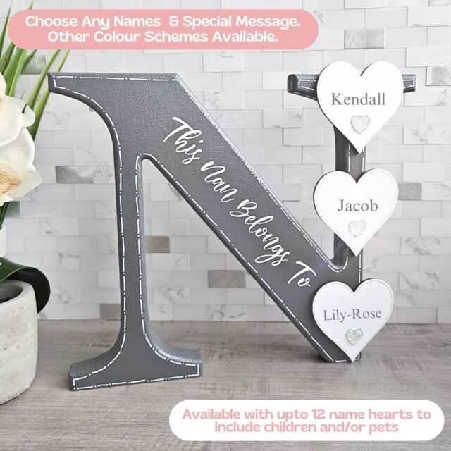 Letter N, Nana Sign, Great Gifts, 70Th Birthday Gift For Women, 80Th Nan Nannie 60Th Nanny Gifts From Grandkids - image 1