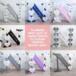 Letter N, Nana Sign, Great Gifts, 70Th Birthday Gift For Women, 80Th Nan Nannie 60Th Nanny Gifts From Grandkids - thumbnail 2