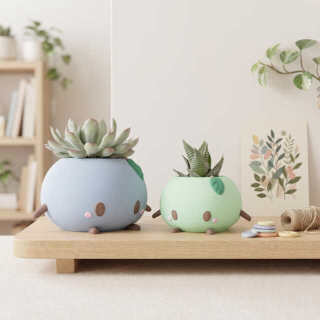 Junimo Planter Pot - Stardew Valley Inspired Fan Art - image 1