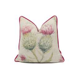 Voyage - Thistleglen Summer Stunning Watercolour Thistle Cushion Cover Handmade Throw Pillow Designer Home Decor - thumbnail 1