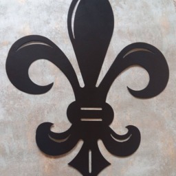 Fleur De Lis Metal Wall Art French Louisiana Decor - thumbnail 3