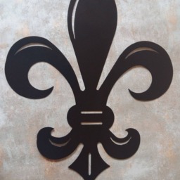 Fleur De Lis Metal Wall Art French Louisiana Decor - thumbnail 2