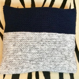 Handmade Chunky Knit Cushion Decorative Cushion, Scatter Cushions - thumbnail 2