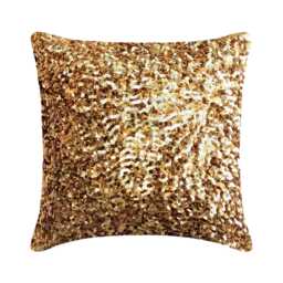 "Handmade Bling Gold Bed Pillow Cover 24""x24""/26""x26"