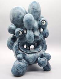 Unique Design Contemporary Ceramic Sculpture Vase Smile - thumbnail 1