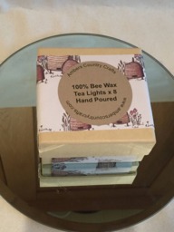 Handmade Beeswax Tea Lights Natural Relaxing Candles - Set Of 8 - thumbnail 1