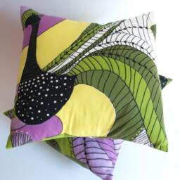 Pillowcase For Throw Pillows White With Colorful Abstract Peacock Floor Cushions Accent Pillows Also Tea Towel Curtains Valances Table Linen - thumbnail 2