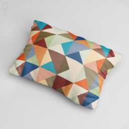 Cushion Cover Geometric Themed Multicoloured Double Sided Soft Pillow - thumbnail 4