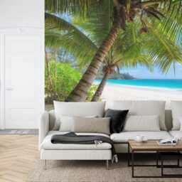 Tropical Beach Wall Mural, Peel & Stick Wallpaper, Removable Photomural - thumbnail 2