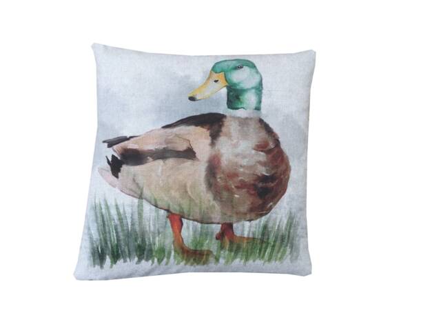 Christmas Gifts Mallard Duck Print Cushion Cover Farmhouse Linen Pillow Sham - 17 - image 1