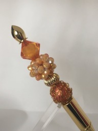 Coral Cluster & Gold Beauty