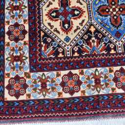Handwoven Afghan Wool Rug 3.3x5 Ft Kashi Persian Style Carpet - thumbnail 3