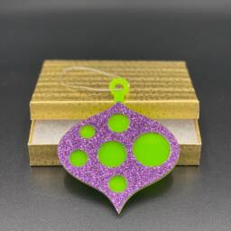 "Mid Century Modern Christmas Ornament - ""Cindy Lou" - thumbnail 3