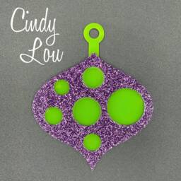 "Mid Century Modern Christmas Ornament - ""Cindy Lou" - thumbnail 2