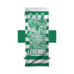 Celtic - Player Montage Green Football Sunbed Towel With Pockets - thumbnail 2