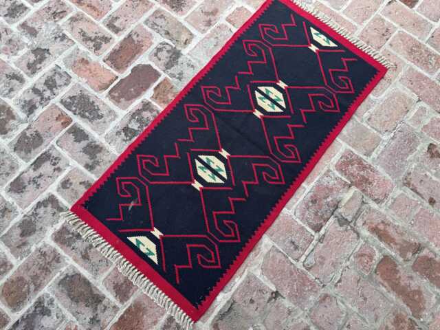 2'2x4'7 Moroccan Runner Rug - Minimal Hand-Knotted Sleek Tribal Boho Oriental For Hallway Or Entryway, Kitchen Decor Gift - image 1