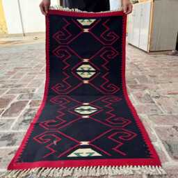 2'2x4'7 Moroccan Runner Rug - Minimal Hand-Knotted Sleek Tribal Boho Oriental For Hallway Or Entryway, Kitchen Decor Gift - thumbnail 3
