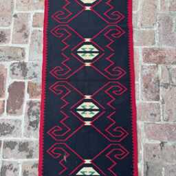 2'2x4'7 Moroccan Runner Rug - Minimal Hand-Knotted Sleek Tribal Boho Oriental For Hallway Or Entryway, Kitchen Decor Gift - thumbnail 2
