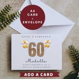 Personalised Goddaughter 60Th Birthday Candle Gifts Card Mug B - thumbnail 3