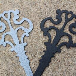 Metal Skeleton Key/Rustic Wall Art Antique Decorations Copper Rusted Passkey 11Th Steel Anniversary Gift 6Th Iron - thumbnail 3
