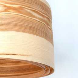Olive Wood Pendant Light For Scandinavian Decor, Stylish Hanging Lamp Mid Century, Modern Chandelier - thumbnail 4